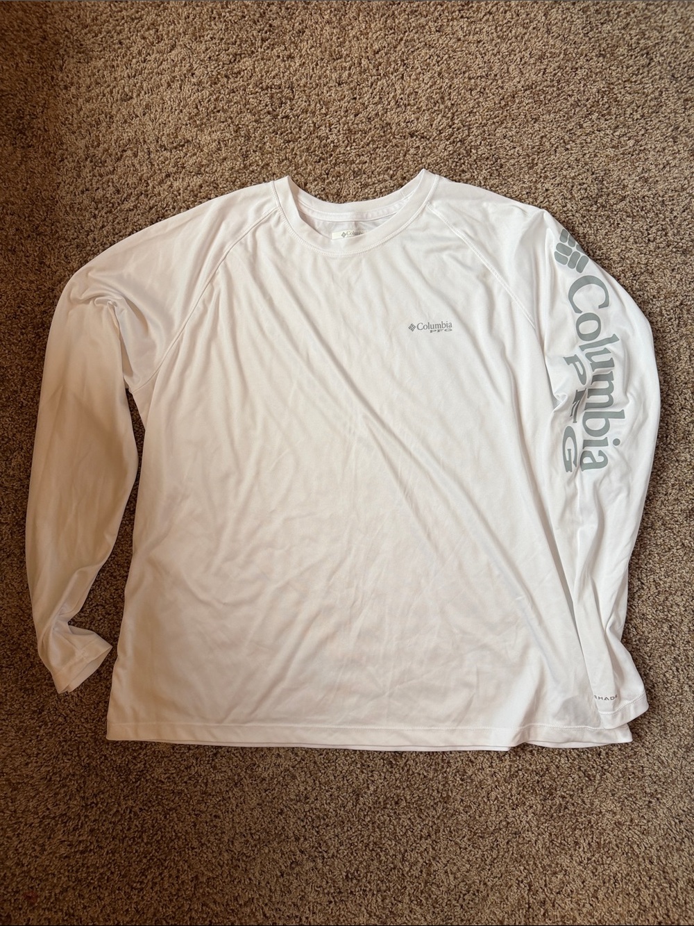 Columbia White Longsleeve Sun Shirt - XXL